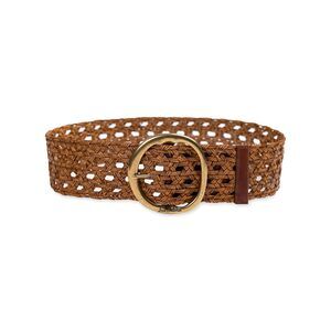 1812 70mm 2.75” Woven Leather W/logo Centerbar